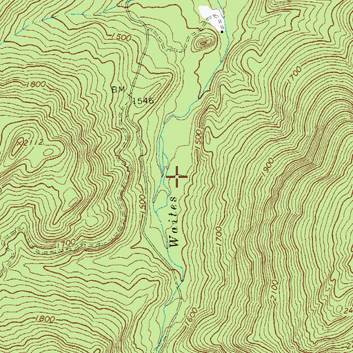 Topographic Map of Boiling Spring, WV