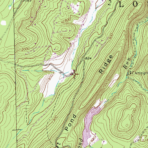 Topographic Map of Joseph Sager Spring, WV
