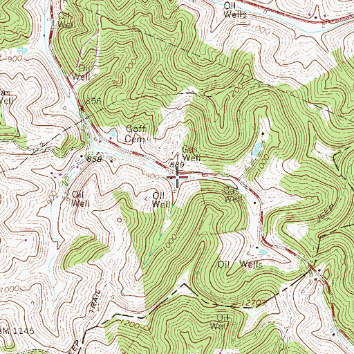 Topographic Map of William Spring, WV