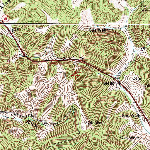 Topographic Map of Trudice Carper Spring, WV