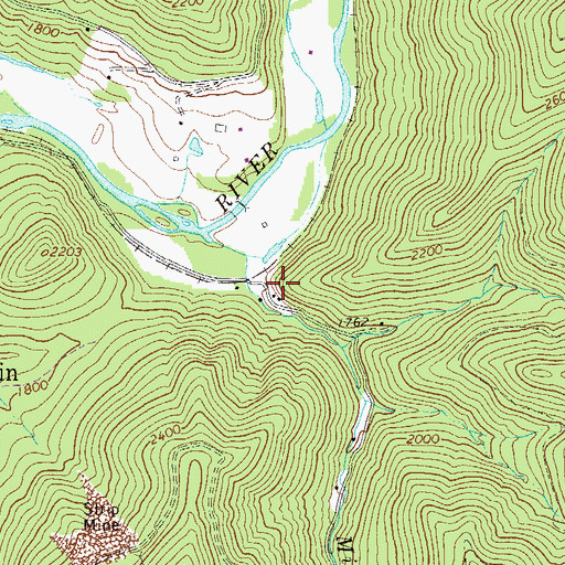 Topographic Map of Gwen Wyatt Spring, WV
