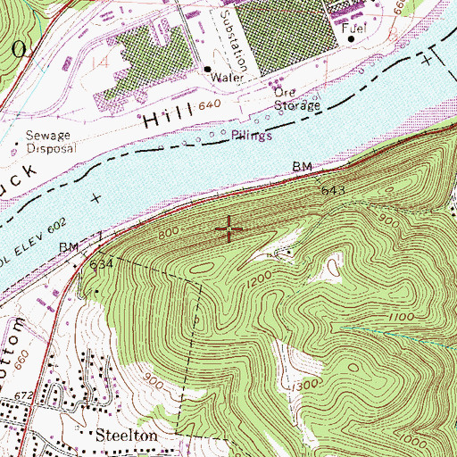 Topographic Map of Gowdy Spring, WV