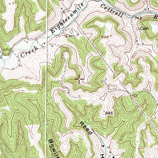 Topographic Map of Harold Starcher Spring, WV