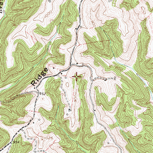 Topographic Map of Cobb Spring, WV