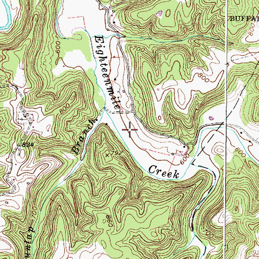 Topographic Map of Henson Spring, WV