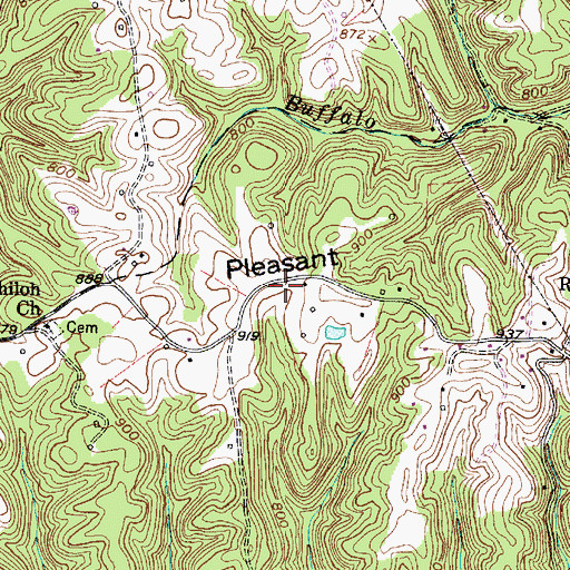 Topographic Map of John Capito Spring, WV