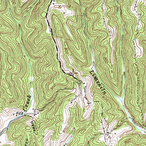 Topographic Map of Henson Spring, WV