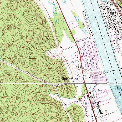 Topographic Map of Homer Bateman Spring, WV
