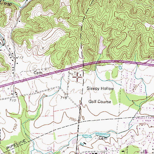 Topographic Map of Wyant Spring, WV