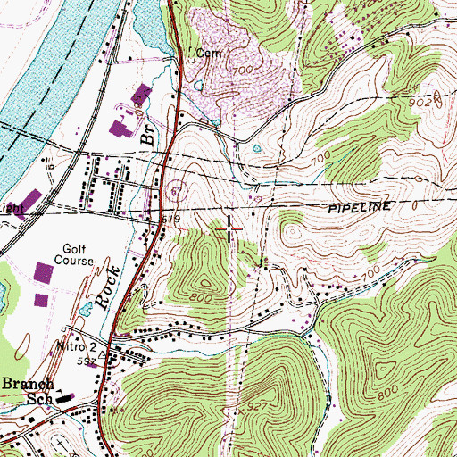 Topographic Map of Jarrett Spring, WV