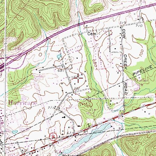 Topographic Map of Ervan Coiner Junior Spring, WV