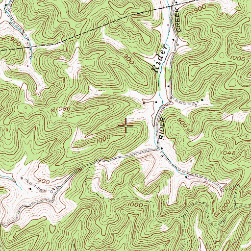 Topographic Map of Russell Mercer Spring, WV