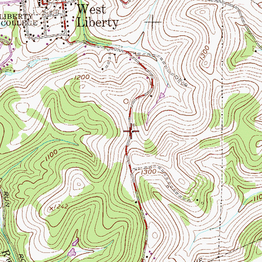 Topographic Map of William Summerville Spring, WV