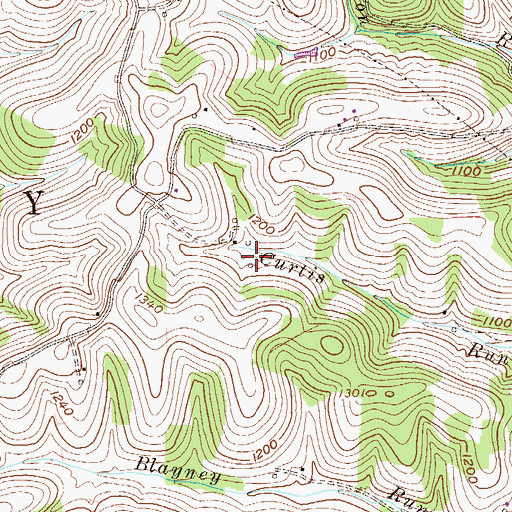 Topographic Map of Charles E Hunt Spring, WV