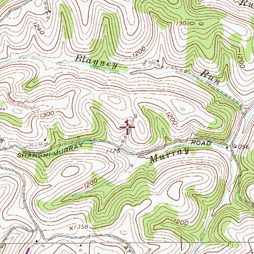 Topographic Map of Fred Foster Spring, WV