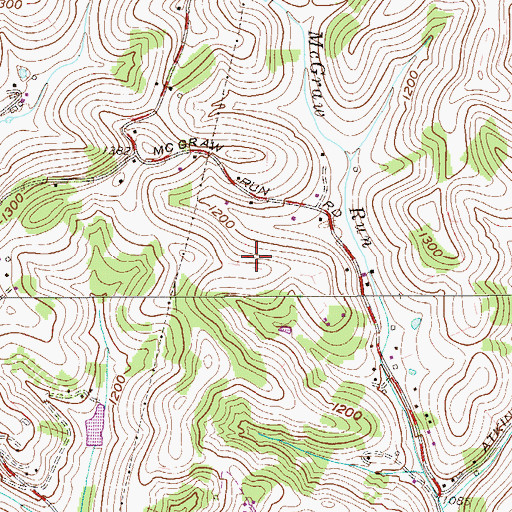 Topographic Map of Howard Bachman Spring, WV