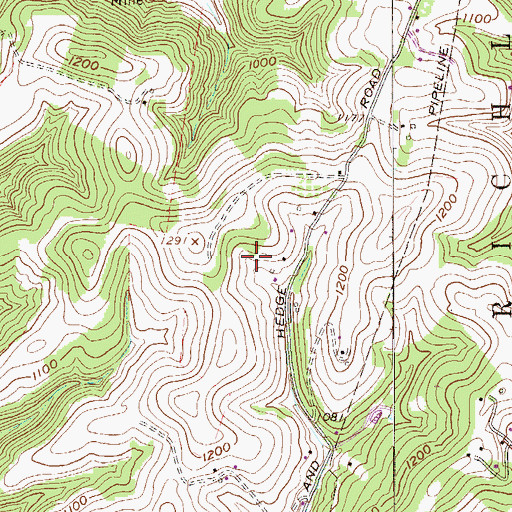 Topographic Map of Martha Schell Spring, WV