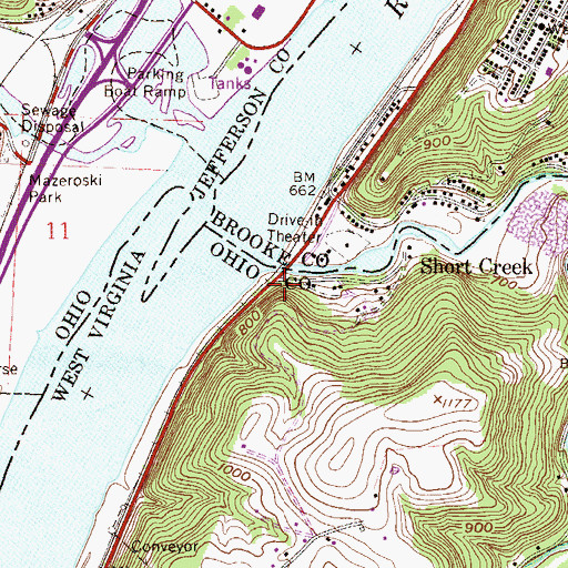 Topographic Map of Ray Albert Spring, WV
