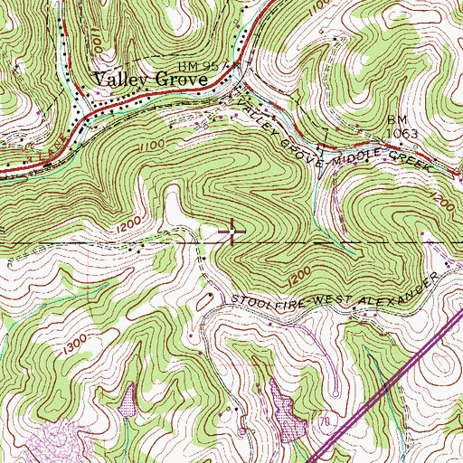 Topographic Map of Schuetzner Spring, WV