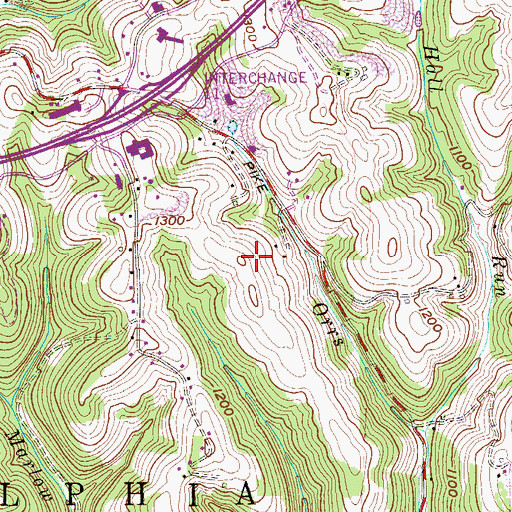 Topographic Map of Supler Spring, WV