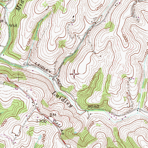Topographic Map of Ferrell Spring, WV