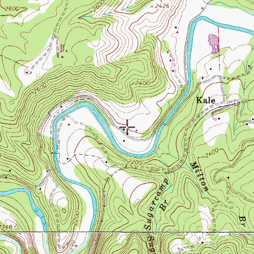 Topographic Map of Bailey School (historical), WV