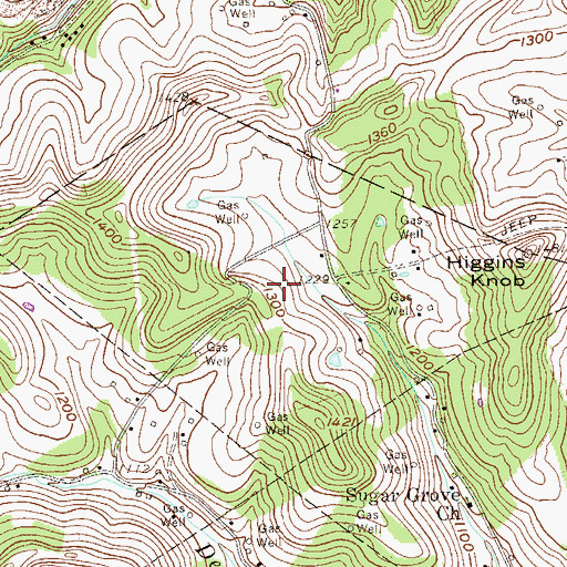 Topographic Map of John Petrovich Spring, WV