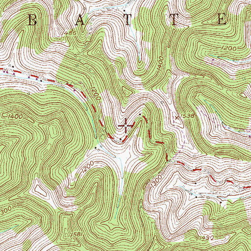 Topographic Map of Ray Tuttle Spring, WV