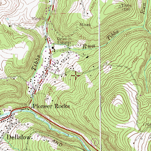 Topographic Map of Willie Kyle Spring, WV