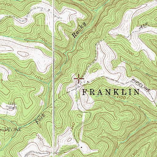 Topographic Map of Thomas E Straight Spring, WV