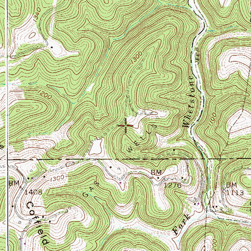 Topographic Map of Mr Arrick Spring, WV