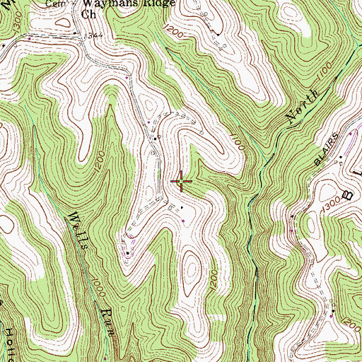 Topographic Map of Harold R Franklin Spring, WV
