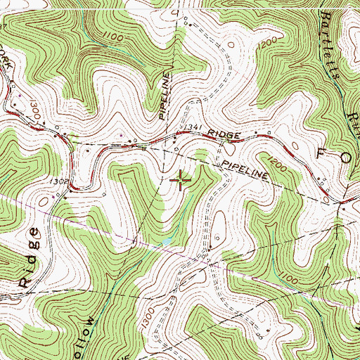 Topographic Map of William Standiford Spring, WV