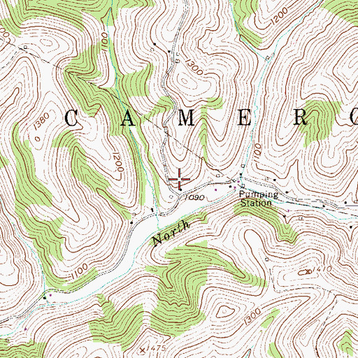 Topographic Map of James E Blake Spring, WV