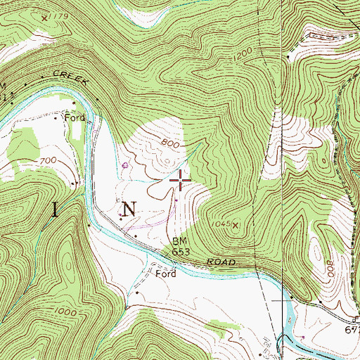 Topographic Map of Homer Bulter Spring, WV