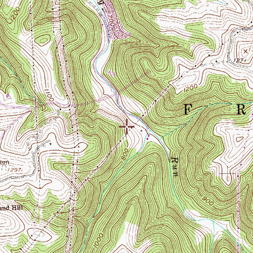 Topographic Map of Lionel Persinger Spring, WV