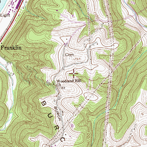 Topographic Map of William Hamilton Spring, WV