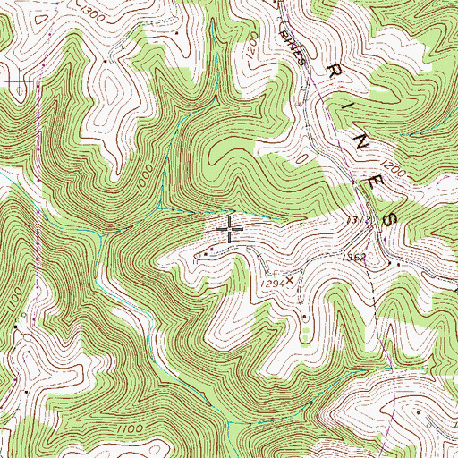 Topographic Map of Joseph Kramer Spring, WV