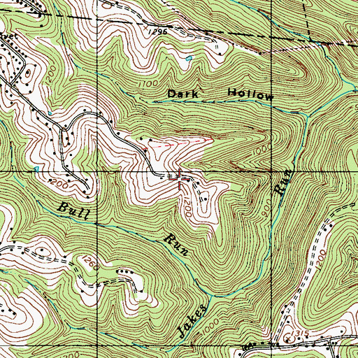 Topographic Map of George Rogerson Spring, WV