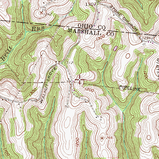 Topographic Map of Thomas Elliot Spring, WV
