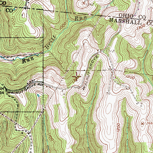 Topographic Map of William F Edge Senior Spring, WV