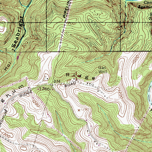 Topographic Map of Robert Black Spring, WV