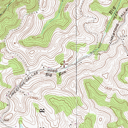 Topographic Map of Prabhupada Spring, WV