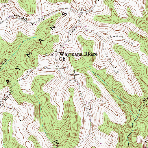 Topographic Map of William K Heath Spring, WV