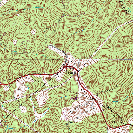 Topographic Map of Drum Chapel (historical), WV