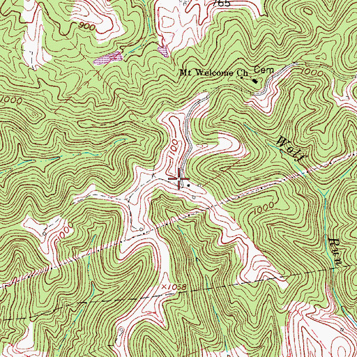 Topographic Map of Locust Knob School (historical), WV