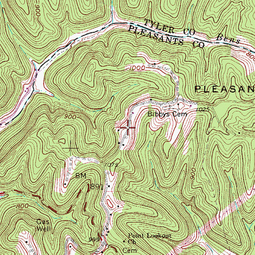 Topographic Map of Lytton (historical), WV