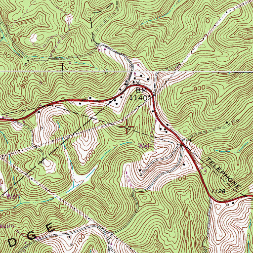 Topographic Map of Pleasants County, WV