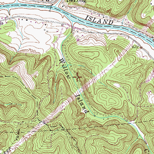 Topographic Map of Willow Island School (historical), WV