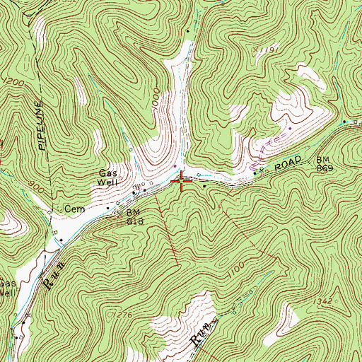 Topographic Map of Avondale School (historical), WV